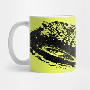 Surreal Galaxy Art Leopard Mug